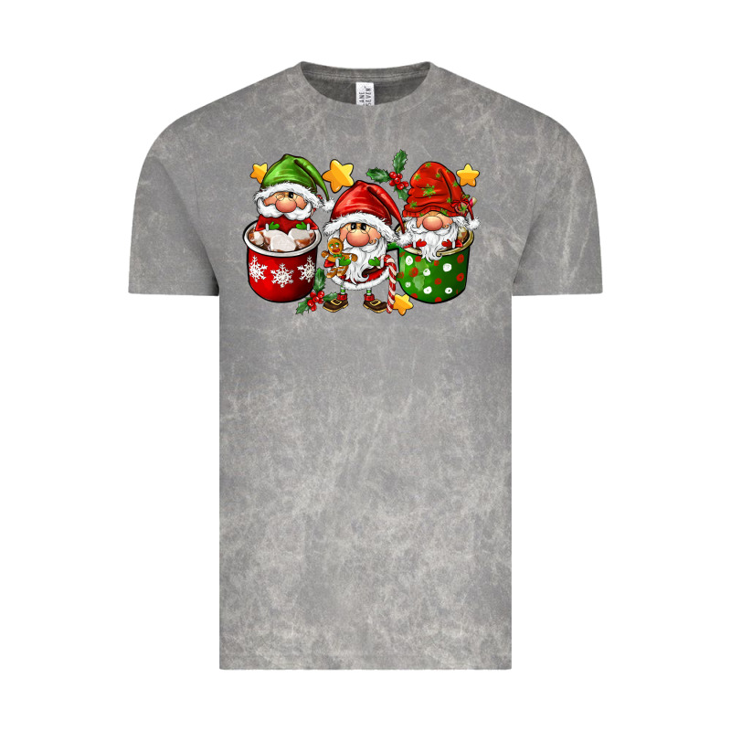 Coffee Cup Santa Gnomies Vintage Tee by FaDigitalArtStudio | Teevron