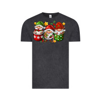 Vintage Black coffee cup santa gnomies Vintage Tee - FaDigitalArtStudio