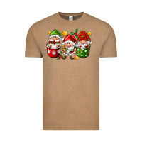 Vintage Coffee coffee cup santa gnomies Vintage Tee - FaDigitalArtStudio