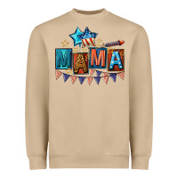 All American Mama 4th Of July Heavyweight Sweatshirt | Teevron
