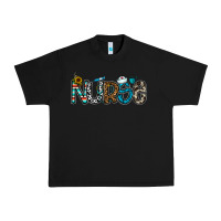 Black nurse Urban Heavy Tee - CowhideDigitalArt