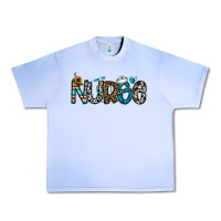Grape Ice nurse Urban Heavy Tee - CowhideDigitalArt