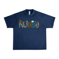 Navy nurse Urban Heavy Tee - CowhideDigitalArt