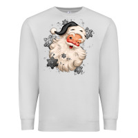 Dove Grey white christmas santa claus Premium Sweatshirt - MaliasSmallBusiness