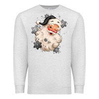 Oatmeal Heather white christmas santa claus Premium Sweatshirt - MaliasSmallBusiness