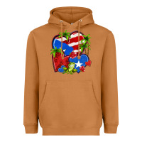 Meerkat puerto rico hearts Heavyweight Hoodie - NancyCooperArtShop
