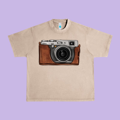 Vintage Camera Urban Heavy Tee Designed By Fadigitalartstudio