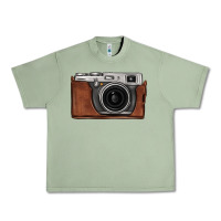 Oil Green vintage camera Urban Heavy Tee - FaDigitalArtStudio