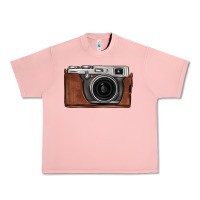 Salmon vintage camera Urban Heavy Tee - FaDigitalArtStudio