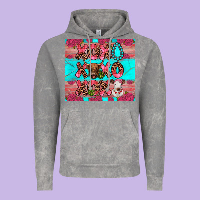 Xoxo Calf Heifer Vintage Hoodie Designed By Jahusdesignshop