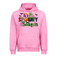 Fuchsia Pink It's Spooky Season Urban Hoodie - texasbilliewilder