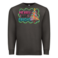 Smoke merry and bright christmas tree Premium Sweatshirt - MaliasSmallBusiness