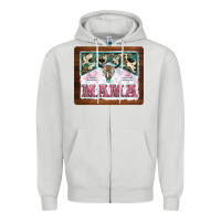 Dove Grey western bull skull mama mousepad Zipper Hoodie - BarkalooDesign