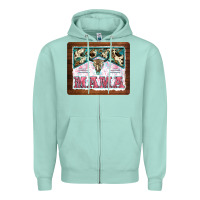 Seafoam western bull skull mama mousepad Zipper Hoodie - BarkalooDesign