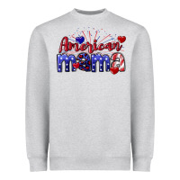 American Mama 4th Of July Heavyweight Sweatshirt | Teevron