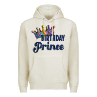 Oatmeal Heather birthday prince Premium Hoodie - Artiststas