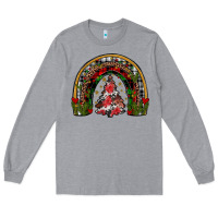 Heather Grey trees rainbow Long Sleeve Tee - JahusDesignShop