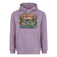 Lavender runs on dreams and gasoline truck western Heavyweight Hoodie - NancyCooperArtShop