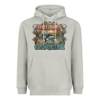 Moon Dust runs on dreams and gasoline truck western Heavyweight Hoodie - NancyCooperArtShop