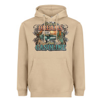 Mushroom runs on dreams and gasoline truck western Heavyweight Hoodie - NancyCooperArtShop