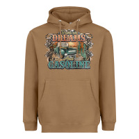 Toasted Coconut runs on dreams and gasoline truck western Heavyweight Hoodie - NancyCooperArtShop