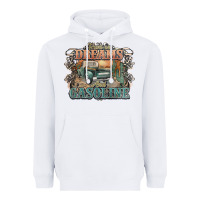 White runs on dreams and gasoline truck western Heavyweight Hoodie - NancyCooperArtShop