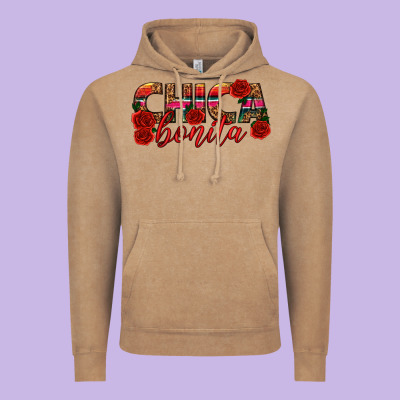 Chica Bonita Vintage Hoodie Designed By Texasbilliewilder