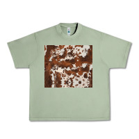 Oil Green brown cowhide Urban Heavy Tee - BarkalooDesign