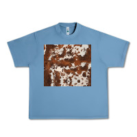Pebble Blue brown cowhide Urban Heavy Tee - BarkalooDesign
