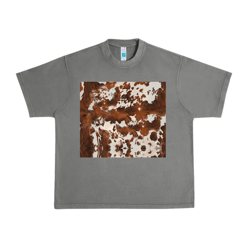 Brown Cowhide Urban Heavy Tee by BarkalooDesign | Teevron