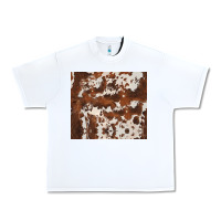 White brown cowhide Urban Heavy Tee - BarkalooDesign