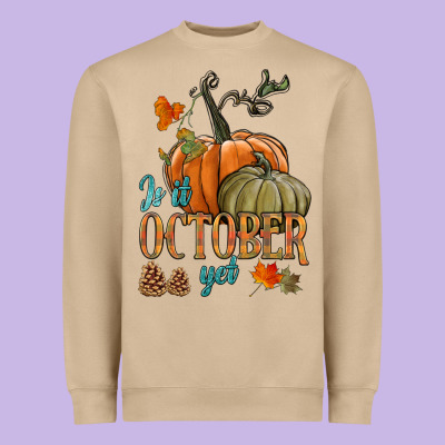 Is It October Yet Heavyweight Sweatshirt Designed By Hra Design Shop