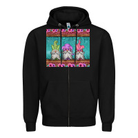 Black easter gnomes Zipper Hoodie - Jasminsmagicworld