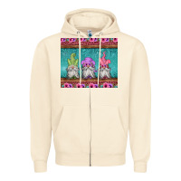 Sandshell easter gnomes Zipper Hoodie - Jasminsmagicworld
