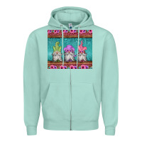Seafoam easter gnomes Zipper Hoodie - Jasminsmagicworld