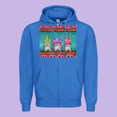 Easter Gnomes Zipper Hoodie Designed By Jasminsmagicworld