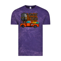 Cloud Purple small town fall Vintage Tee - CowhideDigitalArt