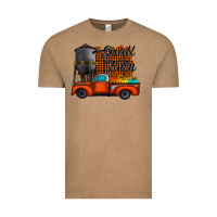 Vintage Coffee small town fall Vintage Tee - CowhideDigitalArt