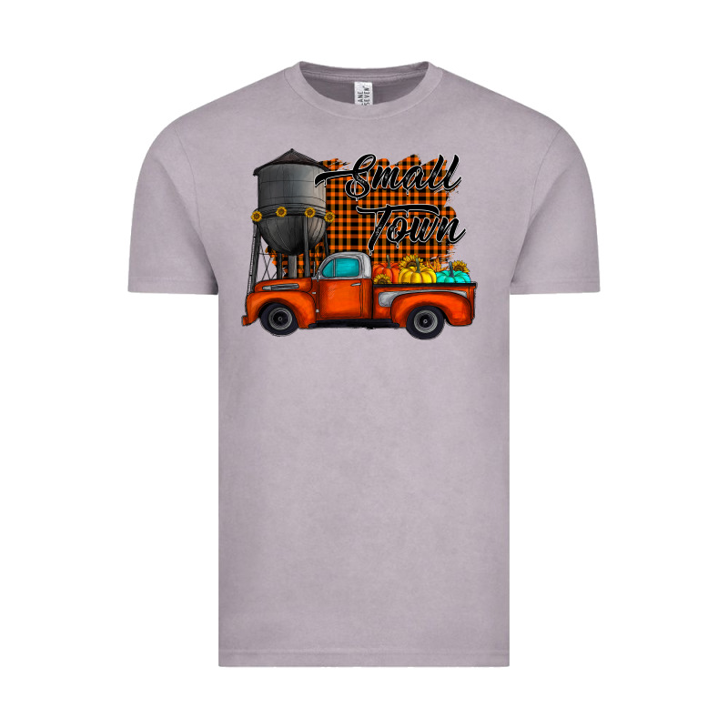 Small Town Fall Vintage Tee by CowhideDigitalArt | Teevron