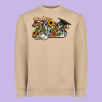 Senior 2023 Heavyweight Sweatshirt Designed By Cowhidedigitalart