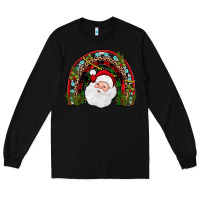 Black santa rainbow Long Sleeve Tee - JahusDesignShop