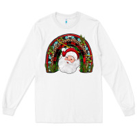 White santa rainbow Long Sleeve Tee - JahusDesignShop