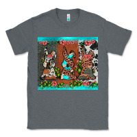 Charcoal Heather easter bunny's leopard cowhide cactus Classic Tee - JahusDesignShop