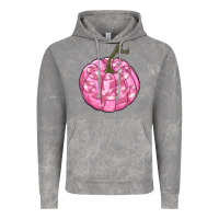 Cloud Rock pink pumpkin with breast cancer ribbons Vintage Hoodie - RanaPortraitStore
