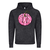 Vintage Black pink pumpkin with breast cancer ribbons Vintage Hoodie - RanaPortraitStore