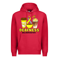 Cardinal deafness awareness coffee cups Premium Hoodie - Artiststas
