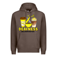 Coffee deafness awareness coffee cups Premium Hoodie - Artiststas