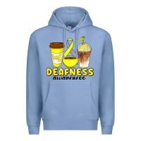 Colony Blue deafness awareness coffee cups Premium Hoodie - Artiststas