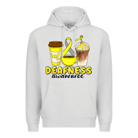 Dove Grey deafness awareness coffee cups Premium Hoodie - Artiststas