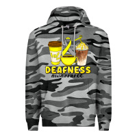 Slate Camo deafness awareness coffee cups Premium Hoodie - Artiststas